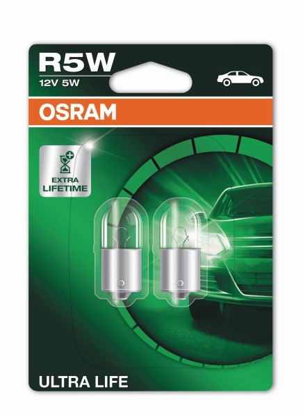 R5W 12V 5W BA15s ULTRA LIFE 2st. Blister OSRAM, SIGNALLAMPEN, Pkw 12V, AUTOLAMPEN