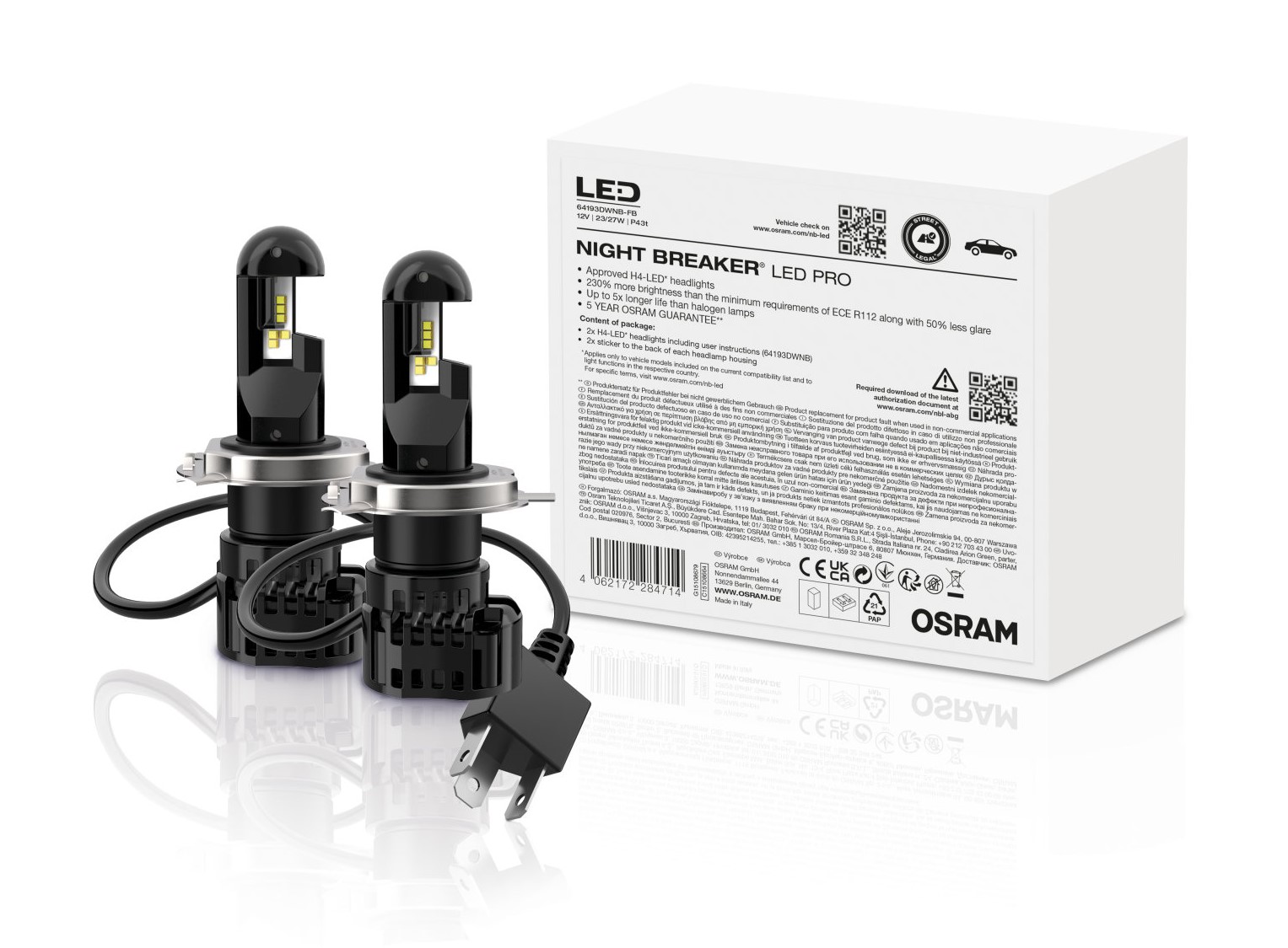 OSRAM NIGHT BREAKER H7-LED Abblendlicht (mit StVZO Zulassung) nur 84,91€ 